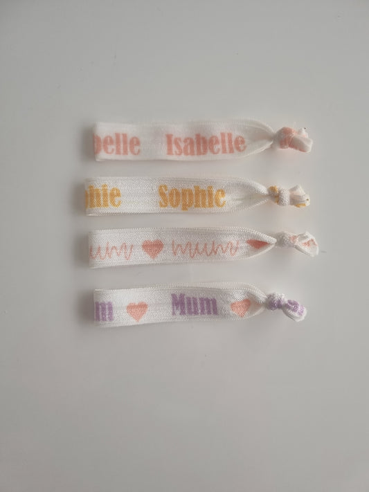 Hair ties (personalised)